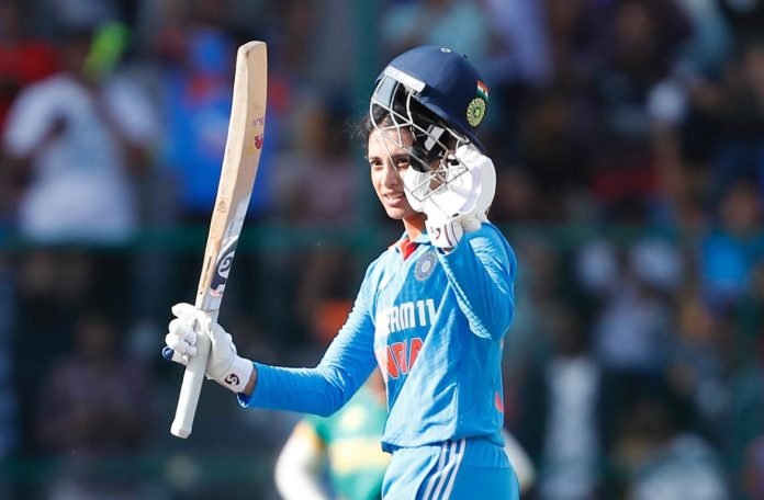 Smriti Mandhana Cricket Smriti Mandhana batting for India during an international cricket match